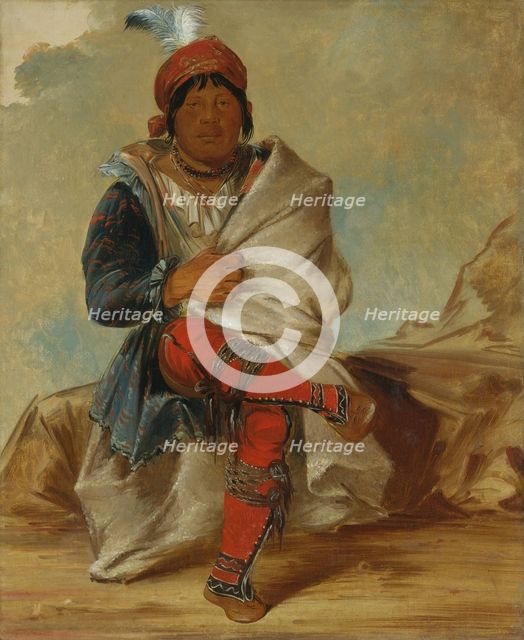 Mick-e-no-páh, Chief of the Tribe, 1838. Creator: George Catlin.