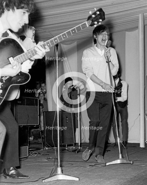 Mick Jagger and the Rolling Stones, 4th National Jazz and Blues Festival, Richmond, London, 1964. Creator: Brian Foskett.
