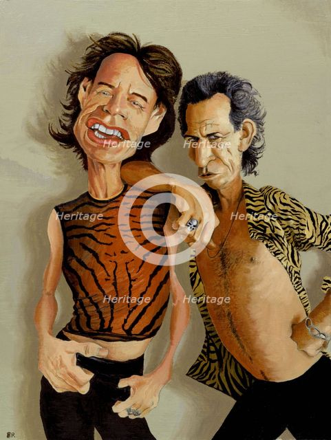 Mick Jagger & Keith Richards. Creator: Dan Springer.