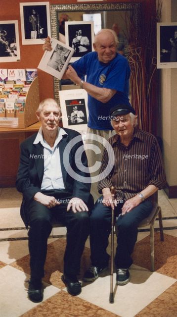 Mick Mulligan, Frank Parr, Ian Christie, Blackpool Jazz Party, 2005. Creator: Brian Foskett.