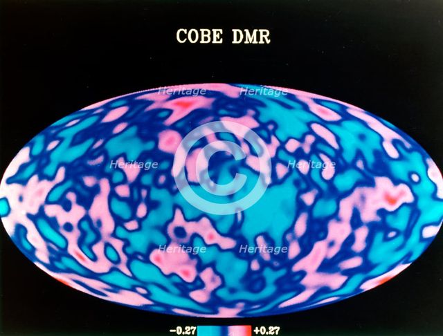 Microwave map of whole sky, c1990s. Creator: Unknown.