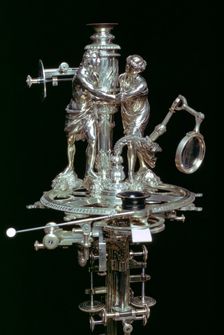 Microscope made for King George III, Museum of the History of Science, Oxford, Oxfordshire. Creator: Tony Evans