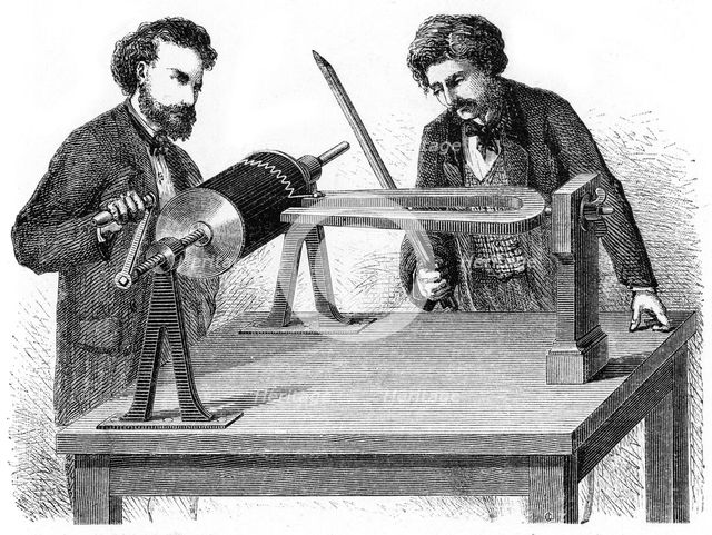 Mid-19th century Phonautograph, 1872. Creator: Unknown.