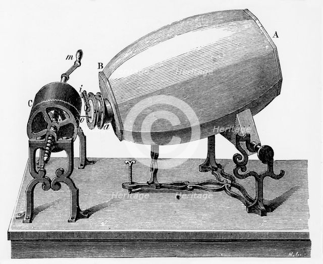 Mid-19th century Phonautograph, c.1906. Creator: Unknown.