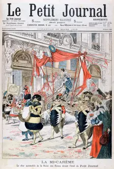 Mid-Lent carnival float of the queen of the queens, 1903
