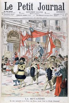 Mid-Lent carnival float of the queen of the queens, 1903