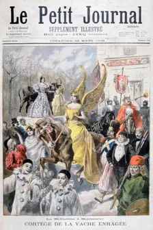 Mid-Lent celebrations, Paris, 1896. Creator: F Meaulle