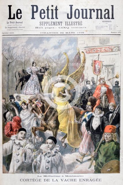 Mid-Lent celebrations, Paris, 1896. Creator: F Meaulle.