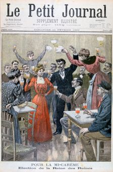 Mid-Lent, election of the Queen of the Queens, 1900. Artist: Oswaldo Tofani