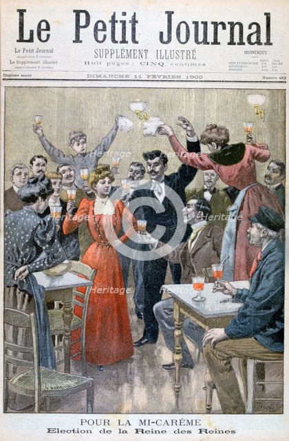 Mid-Lent, election of the Queen of the Queens, 1900. Artist: Oswaldo Tofani
