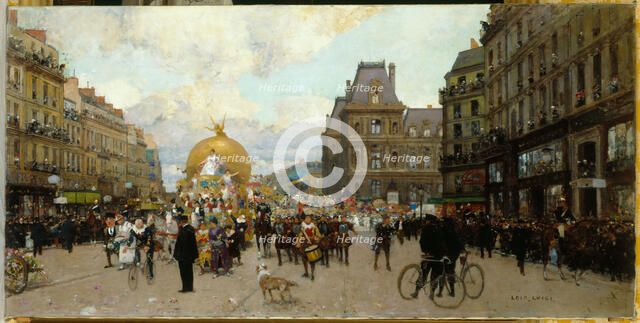 Mid-Lent in Paris, c1912. Creator: Luigi Loir.