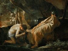 Midas at the source of the River Pactolus, ca 1627. Creator: Poussin, Nicolas (1594-1665)
