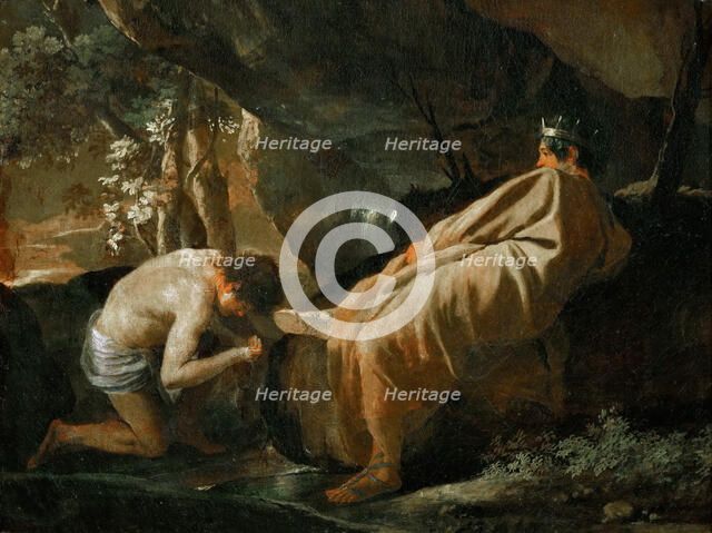 Midas at the source of the River Pactolus, ca 1627. Creator: Poussin, Nicolas (1594-1665).