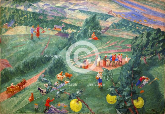 'Midday', 1917.  Artist: Kuz'ma Petrov-Vodkin