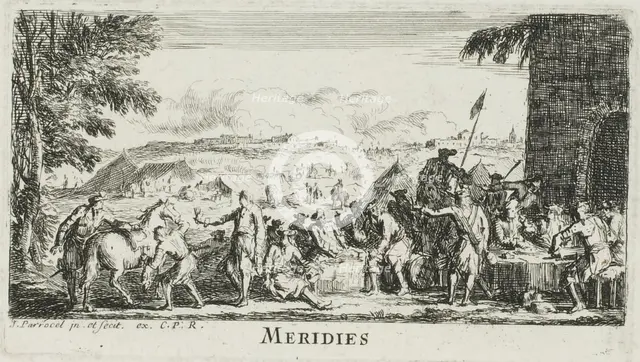 Midday, from The Hours of the Day, n.d. Creator: Joseph Parrocel.