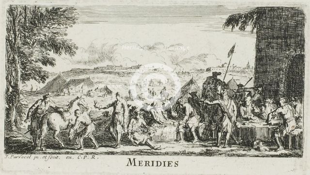Midday, from The Hours of the Day, n.d. Creator: Joseph Parrocel.