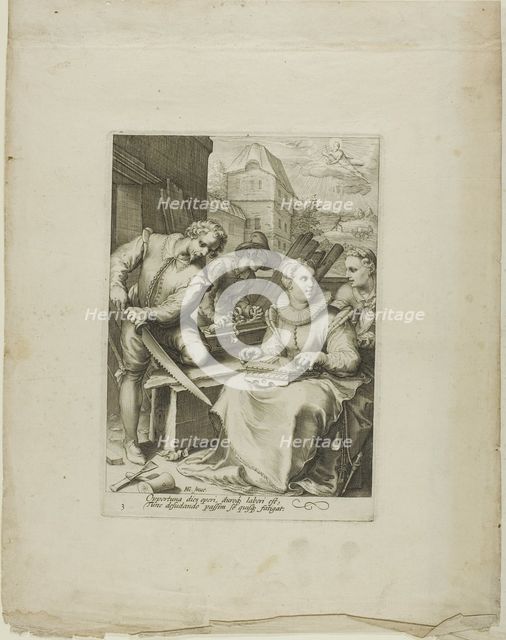Midday, plate three from Four Times of Day, c.1595. Creator: Jan Saenredam.
