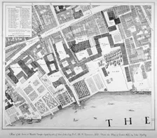 Middle and Inner Temple, City of London, 1871. Artist: Anon