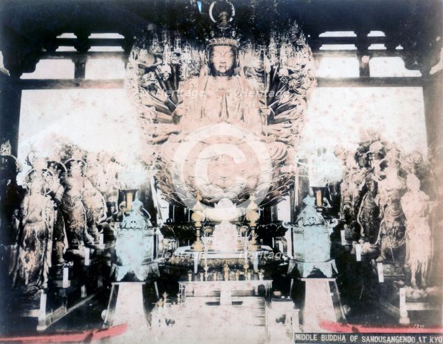 Middle Buddha, Sanjusangendo Temple, Kyoto, Japan. Artist: Unknown