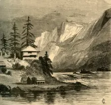 Middle Block-house, Cascades 1872. Creator: Robert Swain Gifford