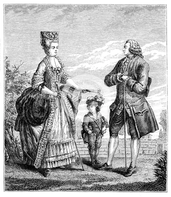 Middle Class Family, (1885).Artist: Dupin