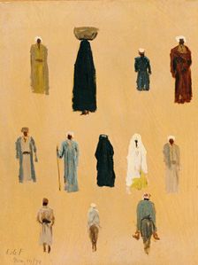 Middle East Costumes, Egypt, May 14, 1878. Creator: Lockwood de Forest