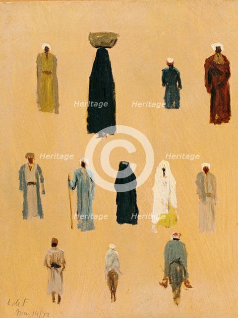 Middle East Costumes, Egypt, May 14, 1878. Creator: Lockwood de Forest.