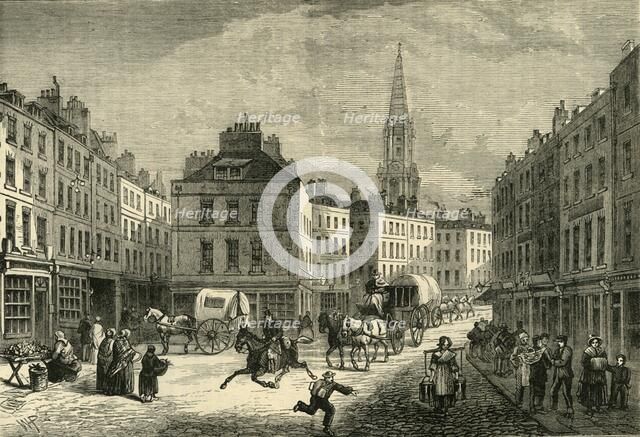 'Middle Row, St. Giles's, About 1838', (1881). Creator: Unknown.