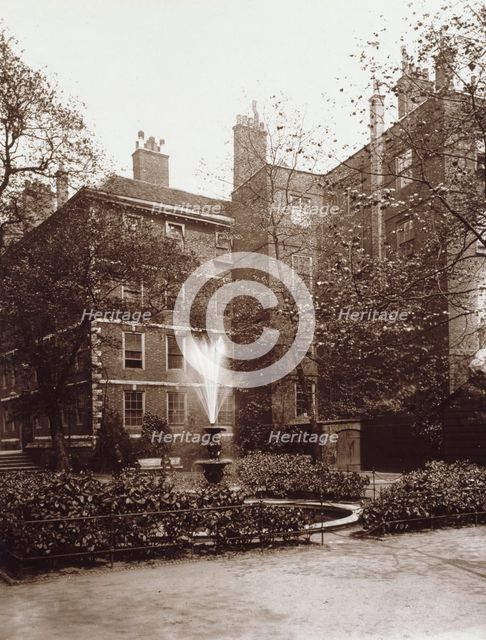 Middle Temple - Fountain Court, c1885. Creator: Henry Dixon & Son.