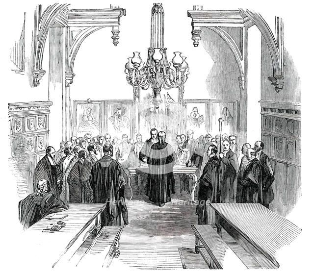Middle Temple Hall - Mr. Serjeant Miller's Farewell, 1850. Creator: Unknown.