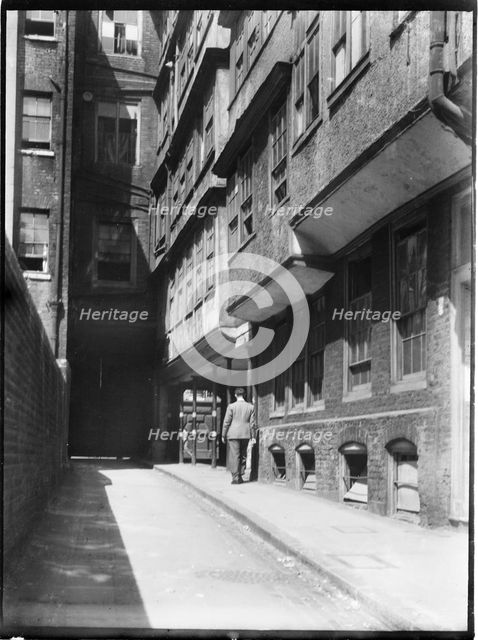 Middle Temple Lane, Temple, City of London, Greater London Authority, 1930s. Creator: Charles William  Prickett.