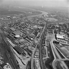 Middlesbrough Docks and environs, Teesside, 1981. Artist: Aerofilms