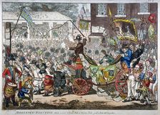 Middlesex-election, 1804. A long pull, a strong pull and a pull all together 1804. Artist: James Gillray