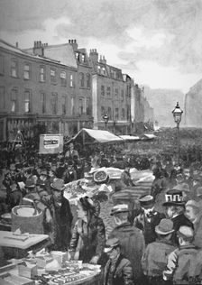Middlesex Street (Late Petticoat Lane) on a Sunday Morning 1891. Creator: William Luker
