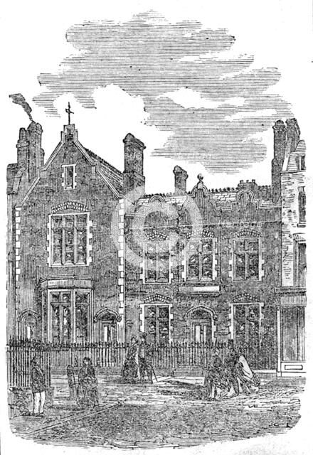 Middlesex Society's New Schools, St. George-in-the-East, 1862. Creator: Unknown.