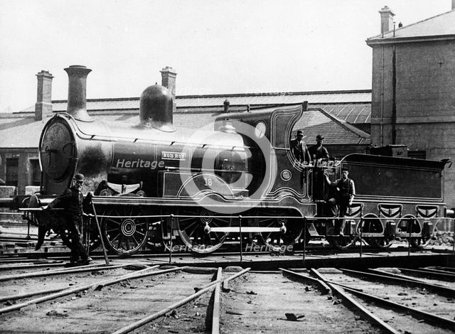 Midlands and Great Western Railway (Ireland) 2-4-0 locomotive 'Rob Roy', 1873.  Creator: Unknown.