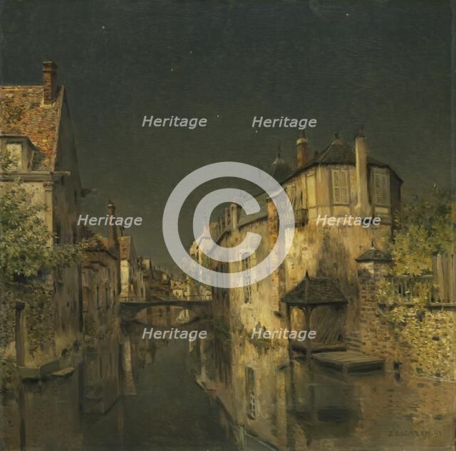 Midnight, 1891. Creator: Jean-Charles Cazin (French, 1841-1901).