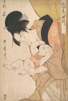 Midnight: Mother and Sleepy Child, 1790. Creator: Kitagawa Utamaro