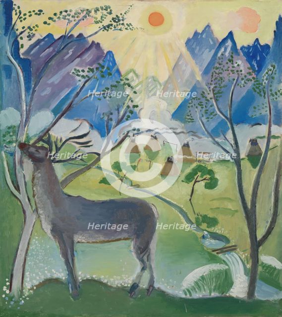 Midnight, Norrland, 1918. Creator: Leander Engstrom.