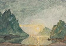 Midnight Sun. Study from North Norway. Creator: Anna Katarina Boberg