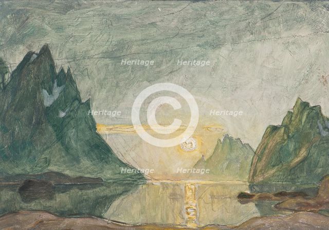 Midnight Sun. Study from North Norway. Creator: Anna Katarina Boberg.