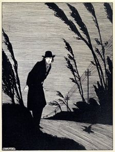 Midst of all was a Cold White Face, from The Year's at the Spring, pub. 1920 (engraving), 1920. Creator: Harry Clarke (1889 - 1931)
