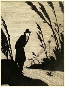 Midst of all was a Cold White Face, from The Year's at the Spring, pub. 1920 (engraving), 1920. Creator: Harry Clarke (1889 - 1931)