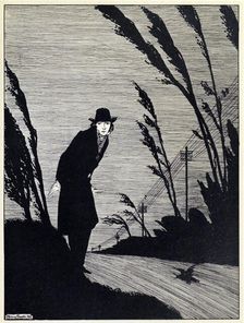 Midst of all was a Cold White Face, from The Year's at the Spring, pub. 1920 (engraving), 1920. Creator: Harry Clarke (1889 - 1931)