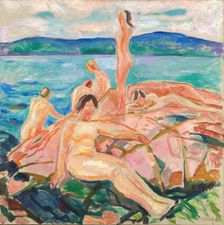 Midsummer, 1915. Creator: Edvard Munch