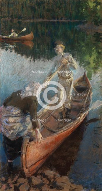 Midsummer Night, 1889. Creator: Akseli Gallen-Kallela.