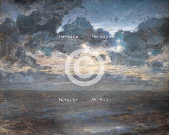 Midsummer Night at Tisvilde Beach, 1886. Creator: Julius Paulsen.