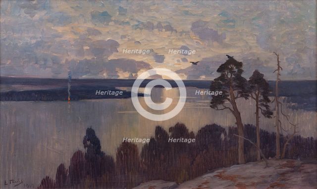 Midsummer Night, End of 19th-Early 20th cen.. Creator: Taube, Eugen (1860-1913).