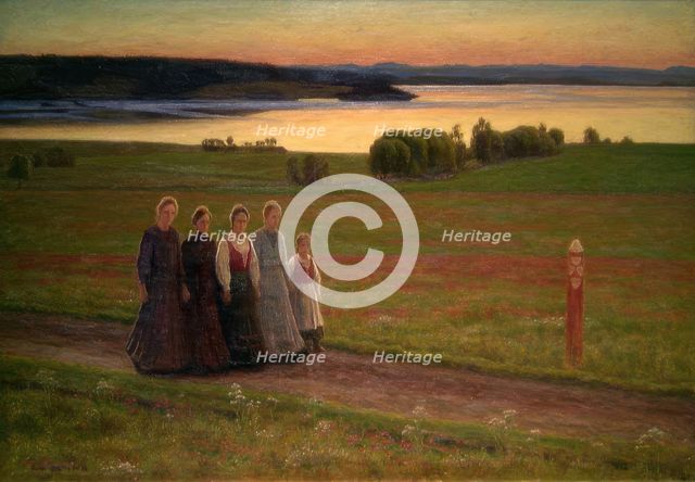 Midsummer Night, Started 1901, finished 1902. Creator: Einar Øfsti.