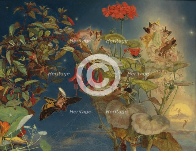 Midsummer Night's Fairies. Artist: Naish, John George (1824-1905)
